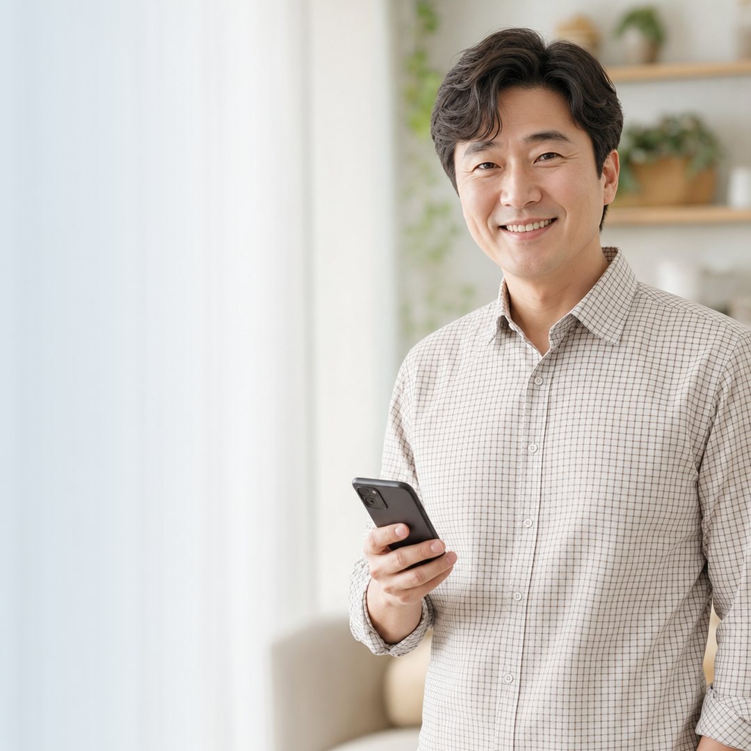 다음머니 카드깡사이트 휴대폰으로 사이트 안내를 보는 고객